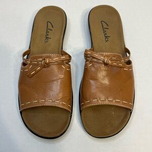 Clarks Artisan Collection Brown Leather Sandals Size 6.5
